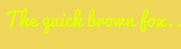 Image with Font Color E5FF00 and Background Color EED658